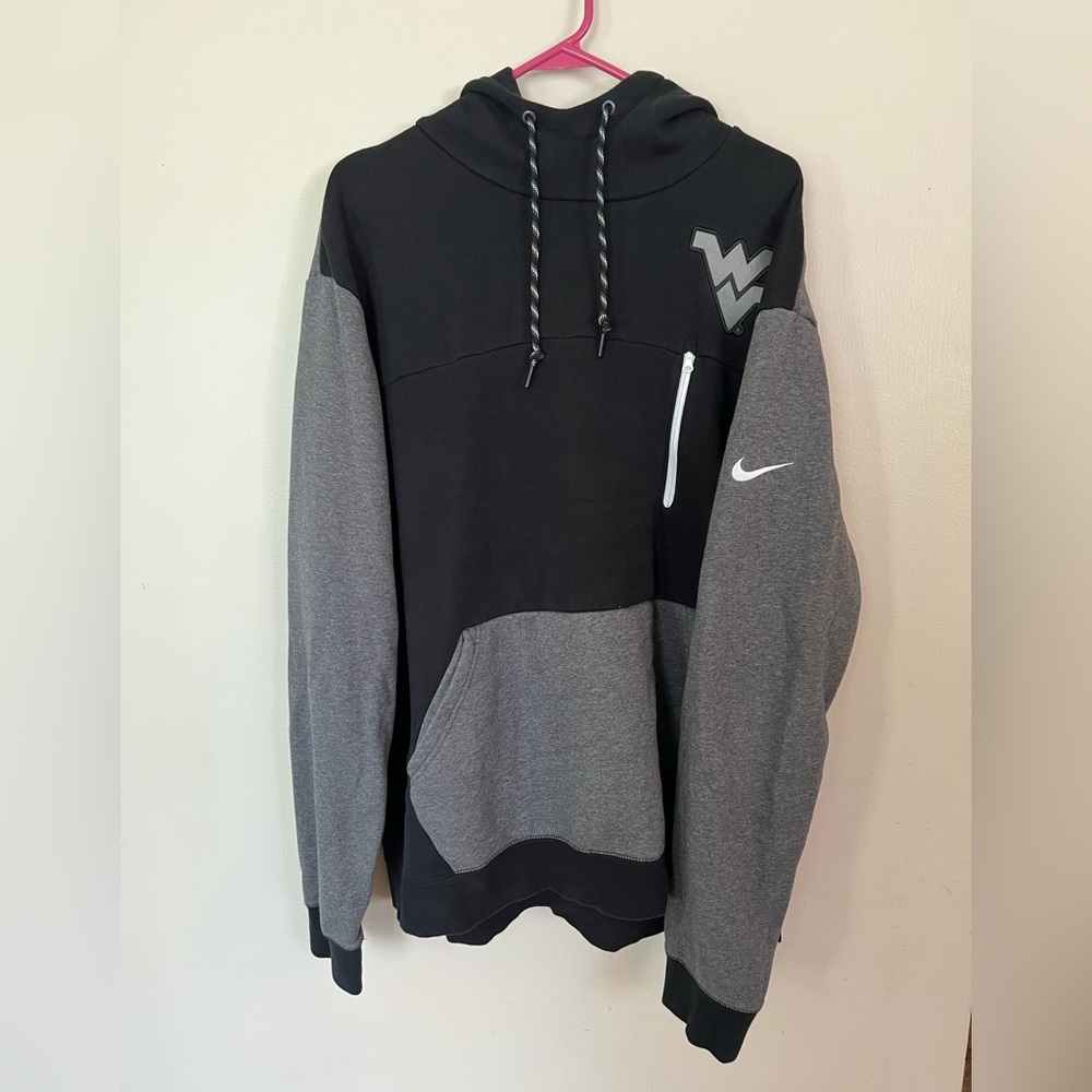 WVU West Virginia University Men’s 3XL HOODIE/hooded sweatshirt black and gray